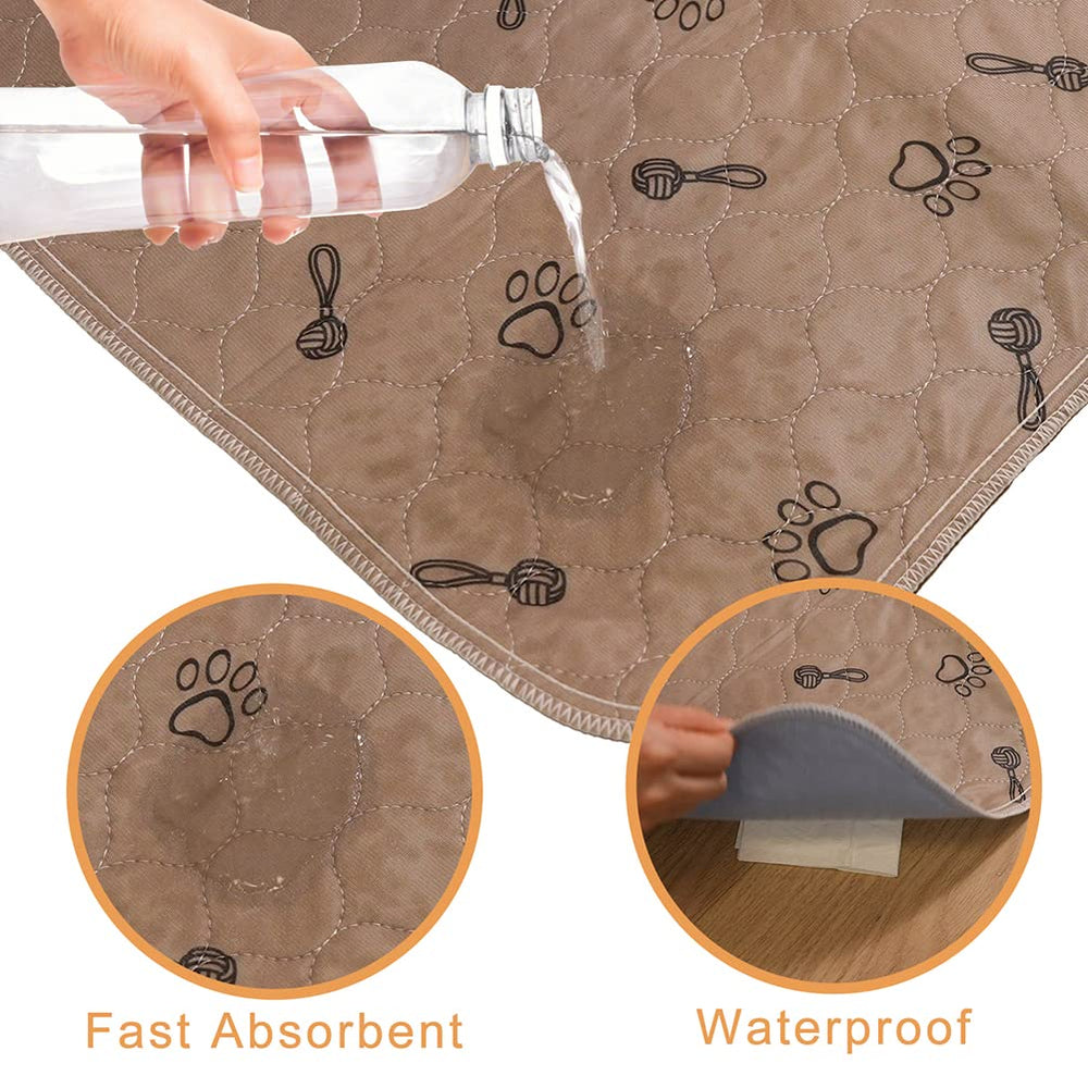 Tapis Peepeego imperméable et absorbant protège lits et canapés.