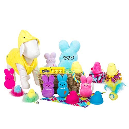Peeps cadeau pour chien – peluche lapin rose à offrir