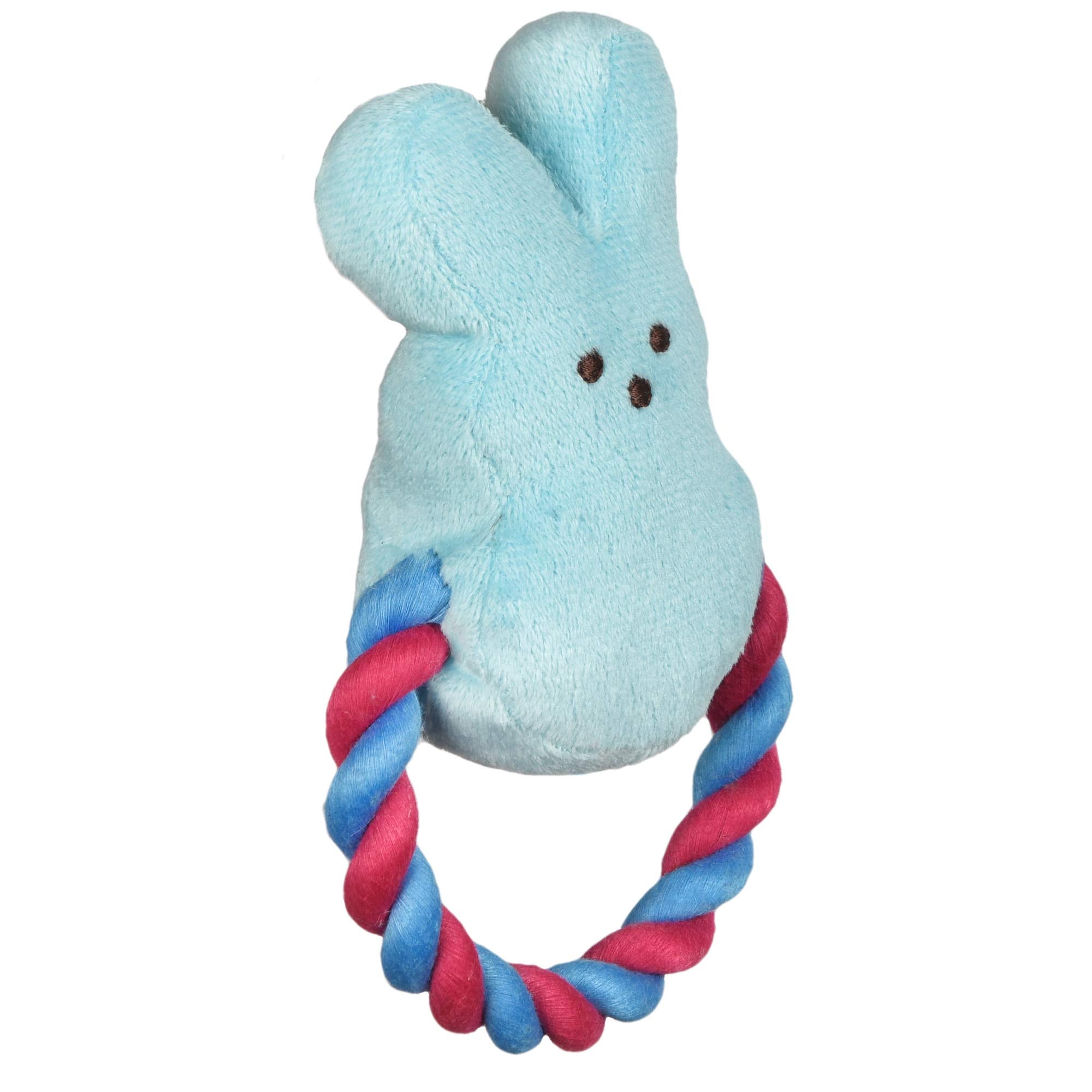 Jouet tire-corde Peeps Bleu, idéal pour sessions interactives.
