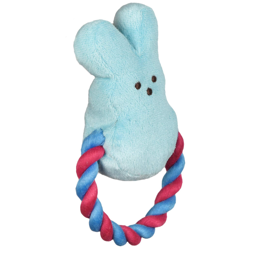 Jouet tire-corde Peeps Bleu, idéal pour sessions interactives.