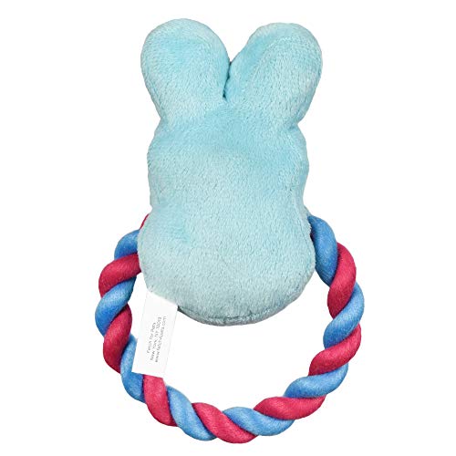 Peeps Lapin Bleu avec sifflet pour stimuler l’attention du chien.