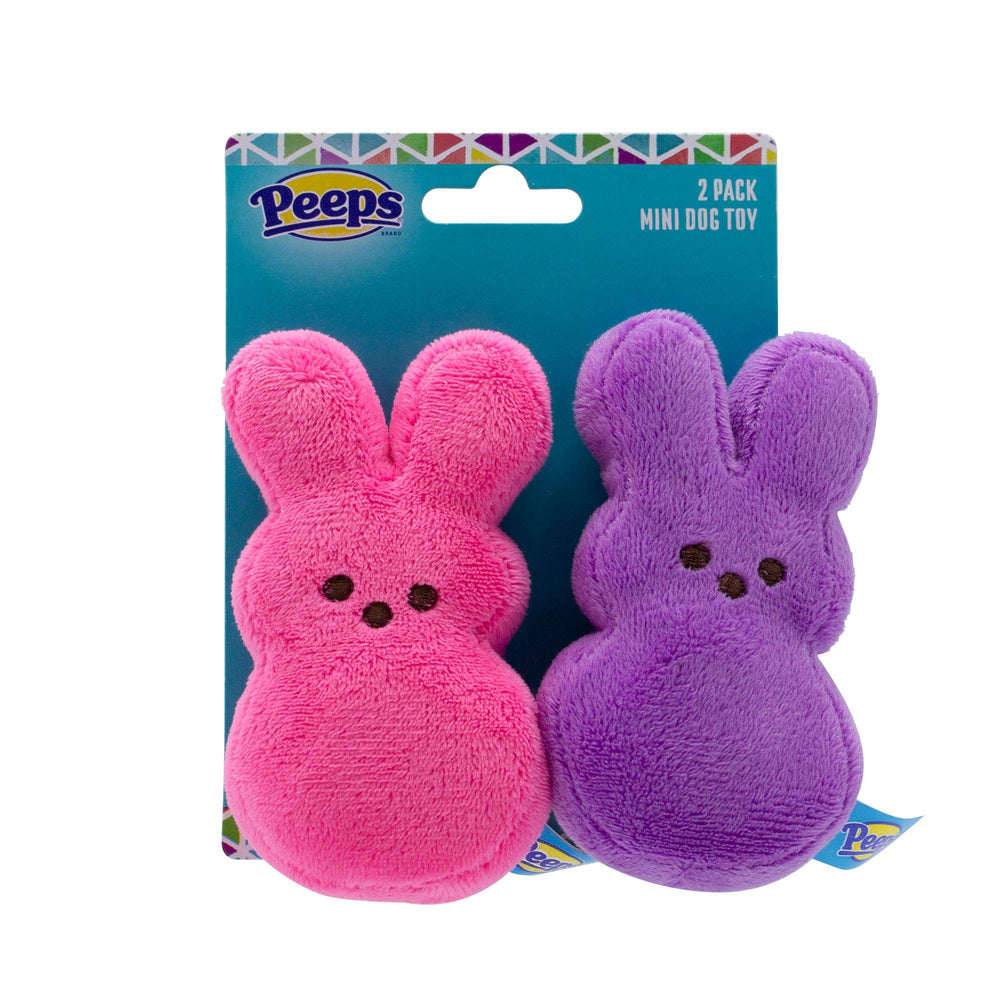 Peeps peluche lapin rose pour chien – divertissement doux et ludique