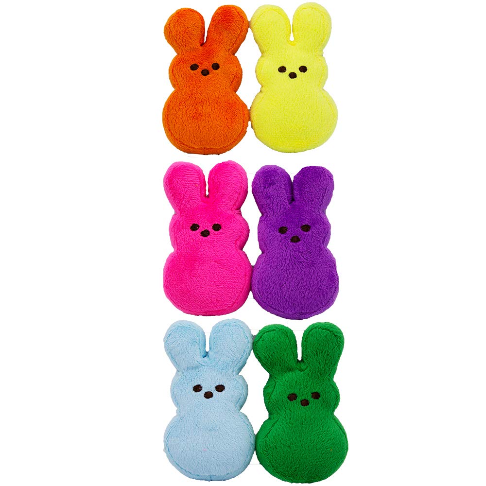 Peeps peluche lapin violet pour chien – stimulation ludique et engageante