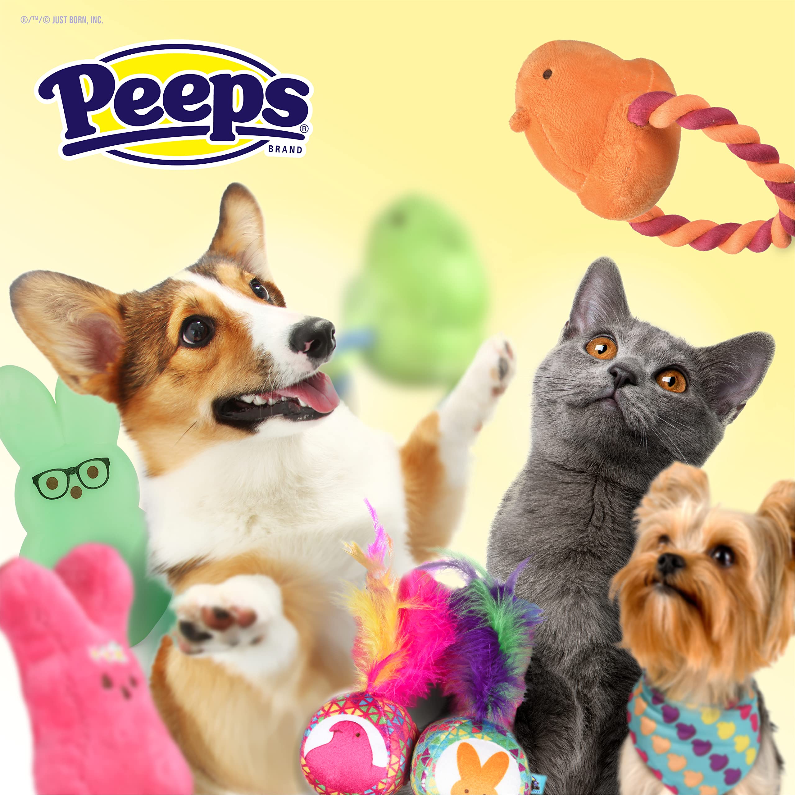 Produit Peeps Pets sous licence officielle pour animaux de compagnie.