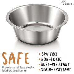 Base en silicone antiglisse sur le bol PEGGY11 pour un repas stable.