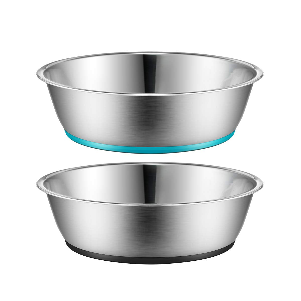 Bols PEGGY11 pour chat en inox, capacité 1,8 tasse, ensemble de 2 pièces.