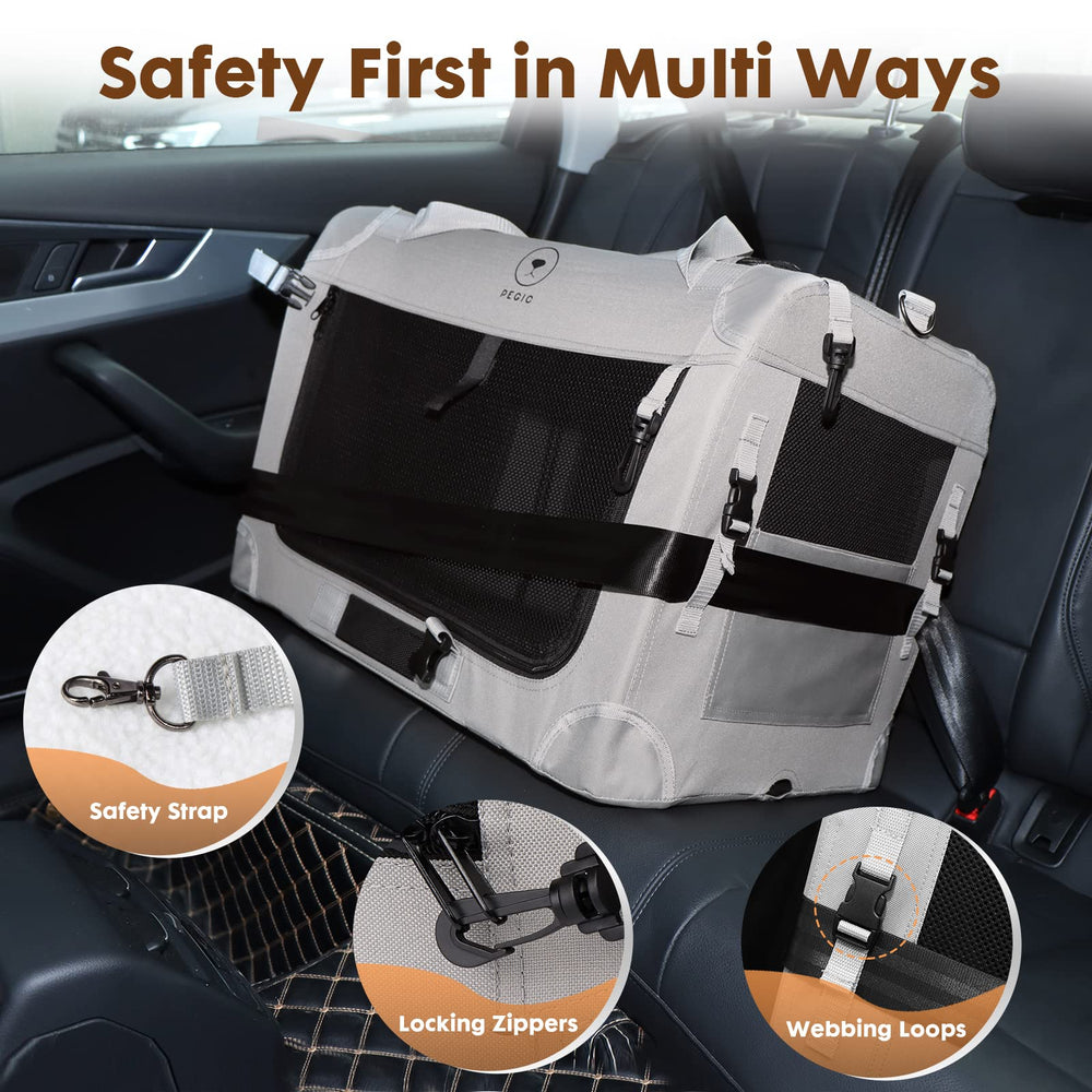 PEGIC caisse transport chat – espace intérieur spacieux 24 x 16 x 16 pouces