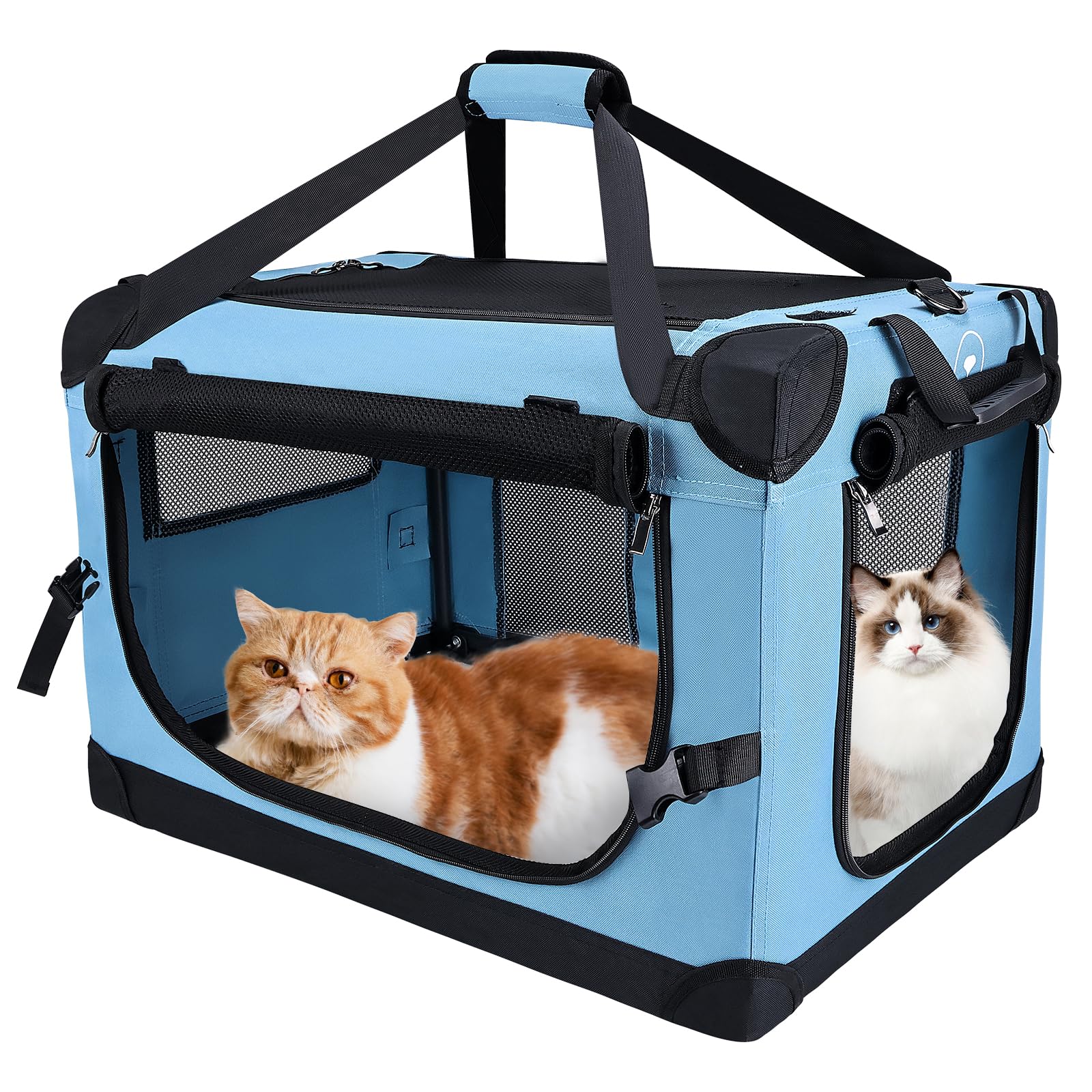 PEGIC Grand Carrier Chat-voiture: transport sûr et pratique pour vos trajets en voiture.