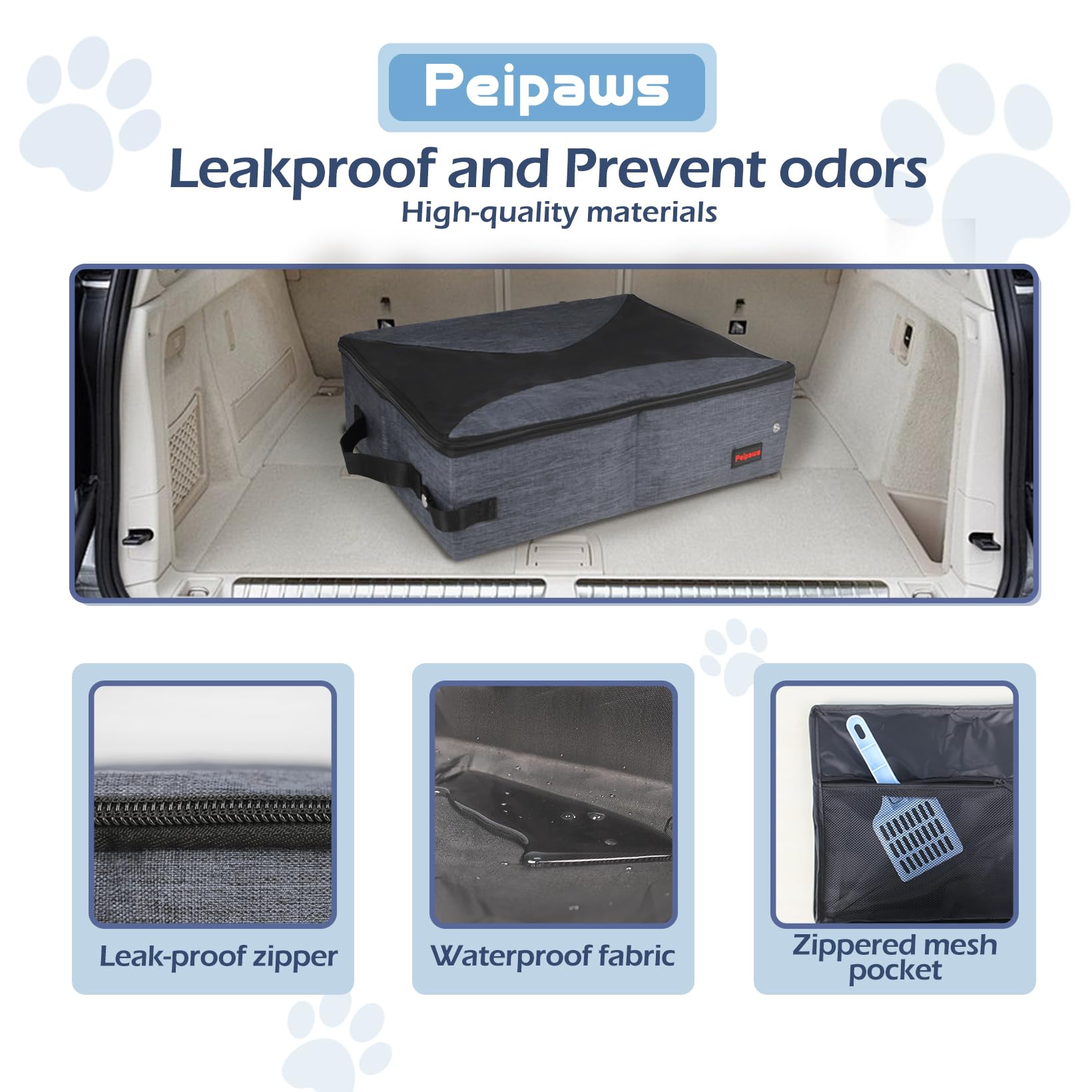 Peipaws anti-odeur et étanche, évite les fuites.