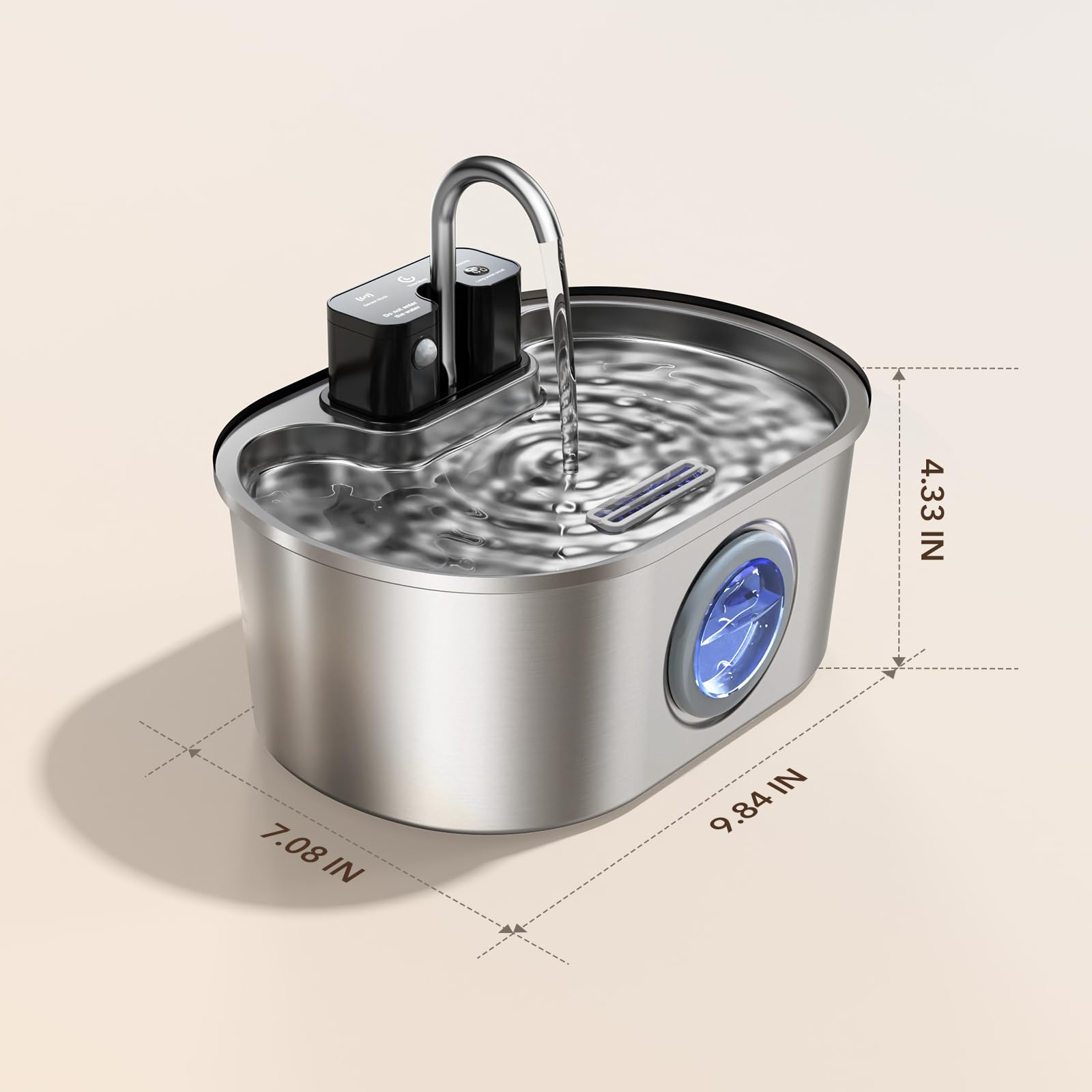 PEKTACO Hydratation nocturne silencieuse pour chats