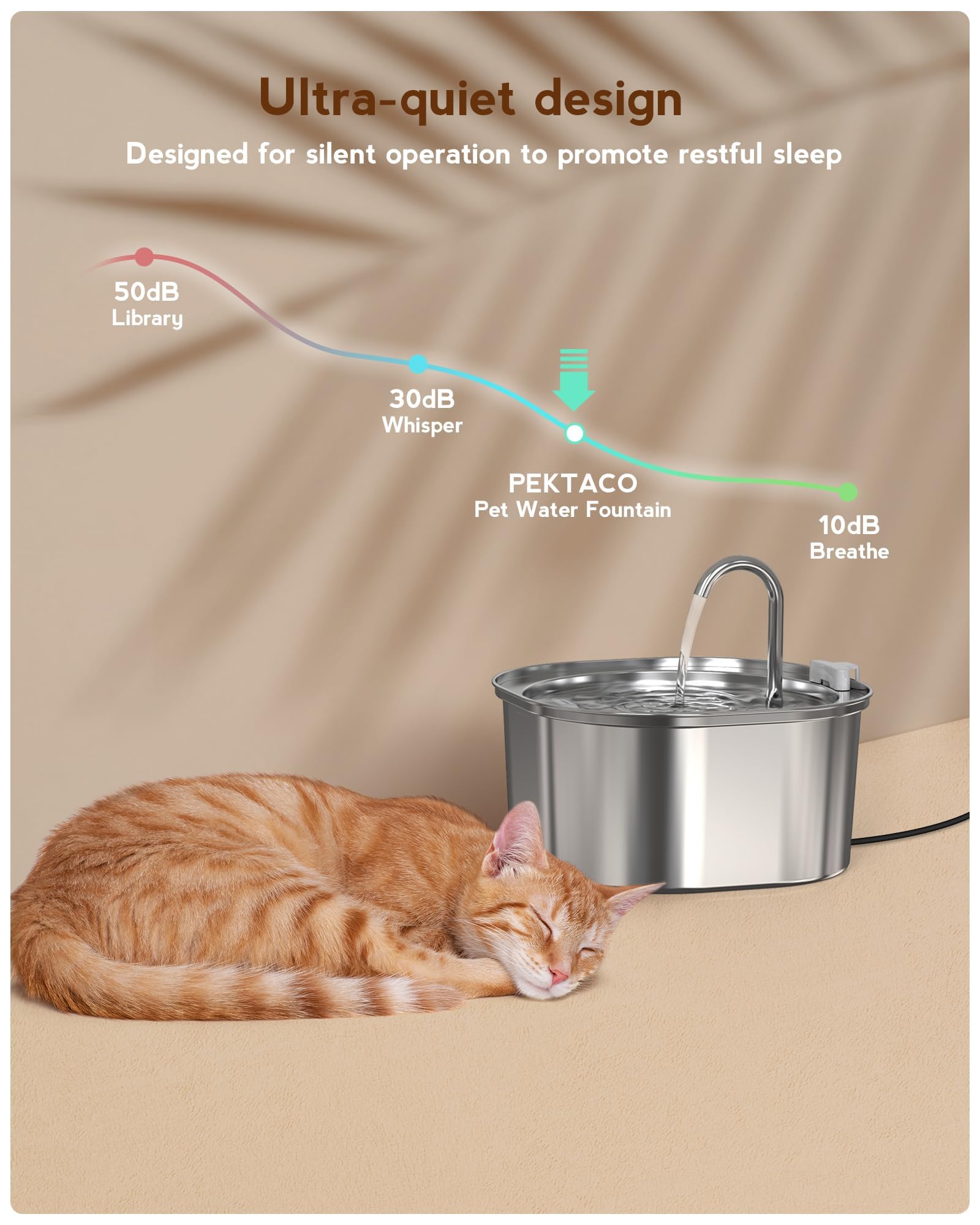 PEKTACO mode flux robinet pour inciter à boire naturellement.