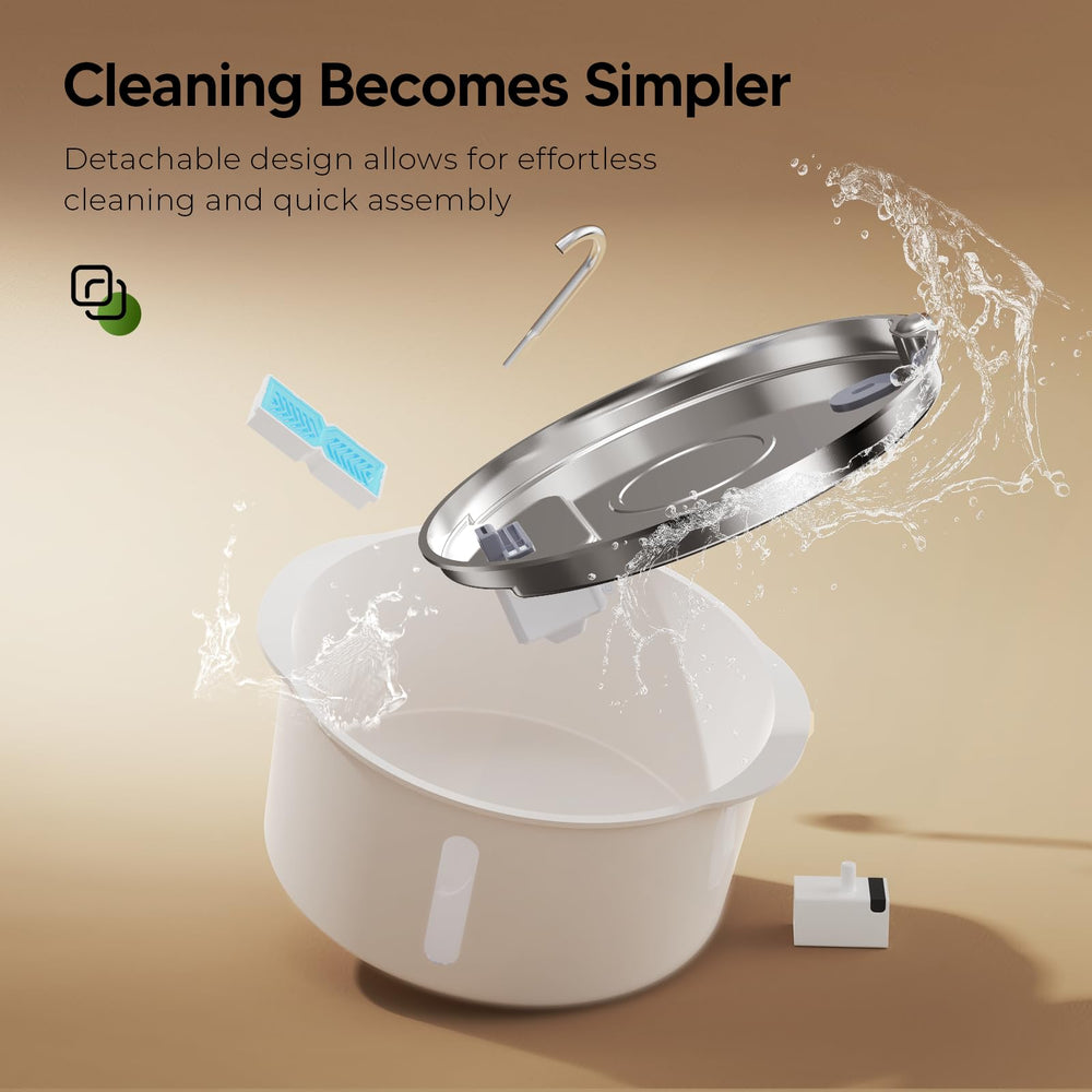PEKTACO plateau inox durable, surface hygiénique et résistant à la chaleur.