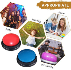 Bouton Pelteflu rose d'enregistrement, pratique pour l'entraînement à la communication avec les animaux.