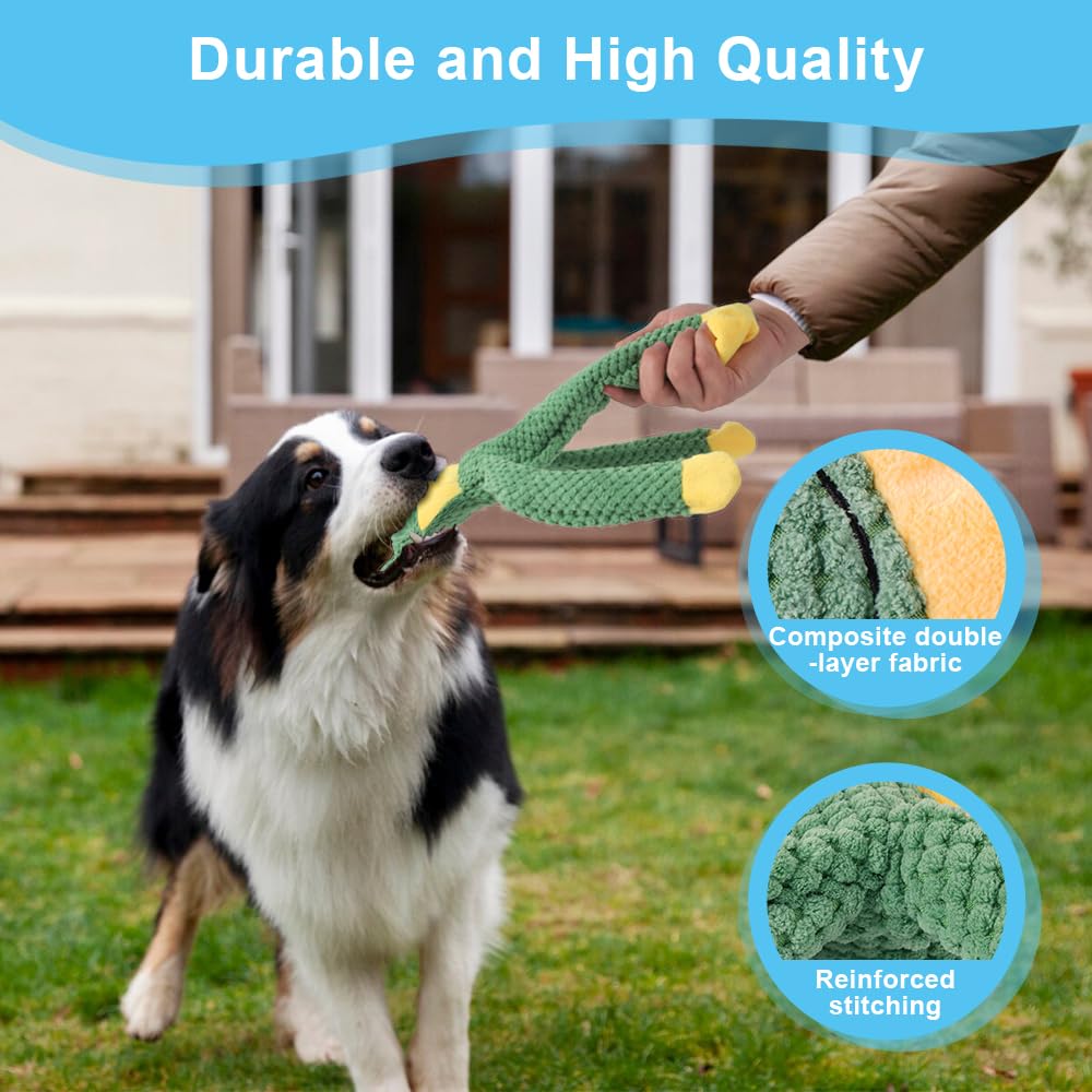 Pel teflu jouet peluche avec sifflet pour chien grand, robustesse et plaisir