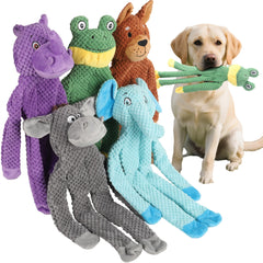 Pel teflu jouet peluche avec sifflet pour chien petit, stimulation ludique