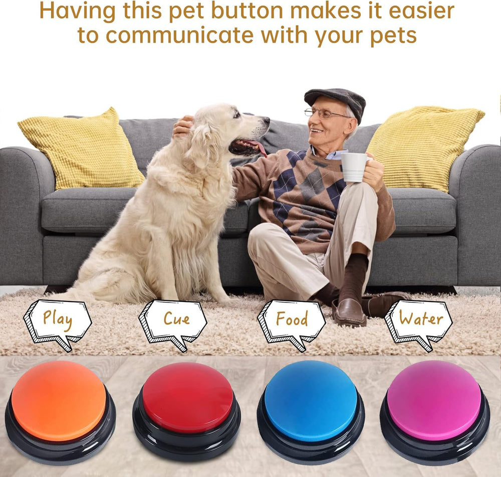 Pack Pelteflu quatre boutons, couleurs variées pour jeux entre amis et famille.