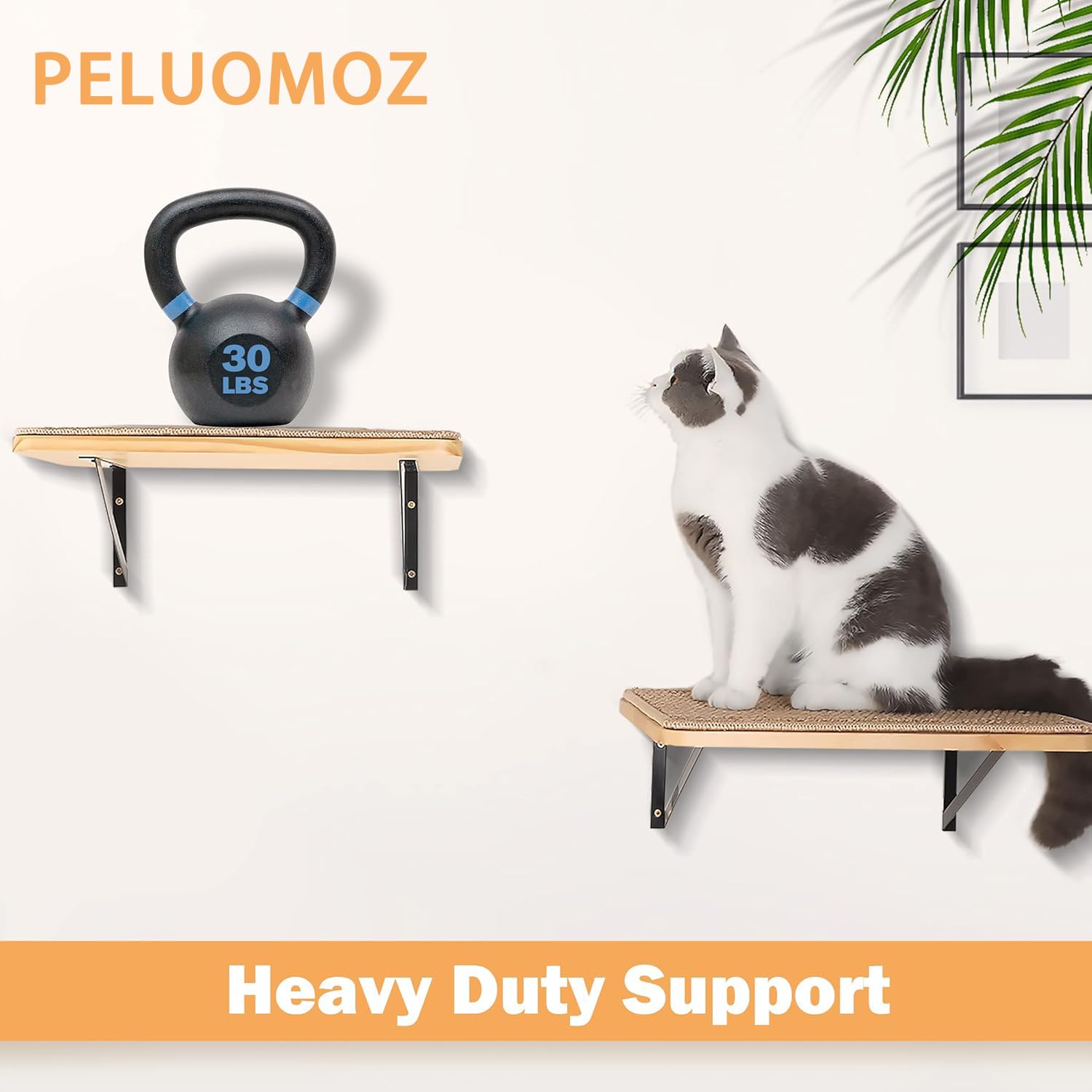 PELUMOZ étagères en pin massif 42x25 cm stabilité et confort