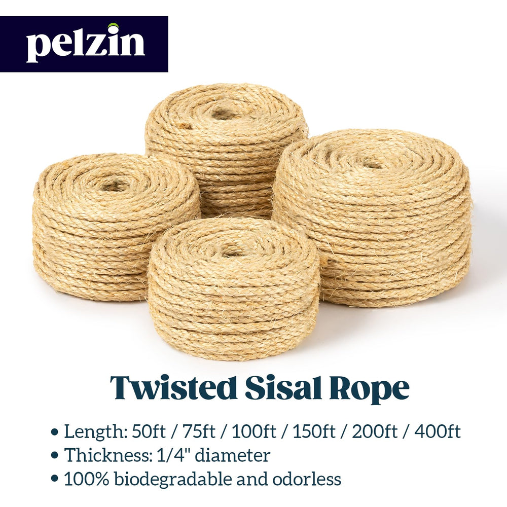Pelzin corde sisal pour jouets faits maison pour chat, stimulant le jeu
