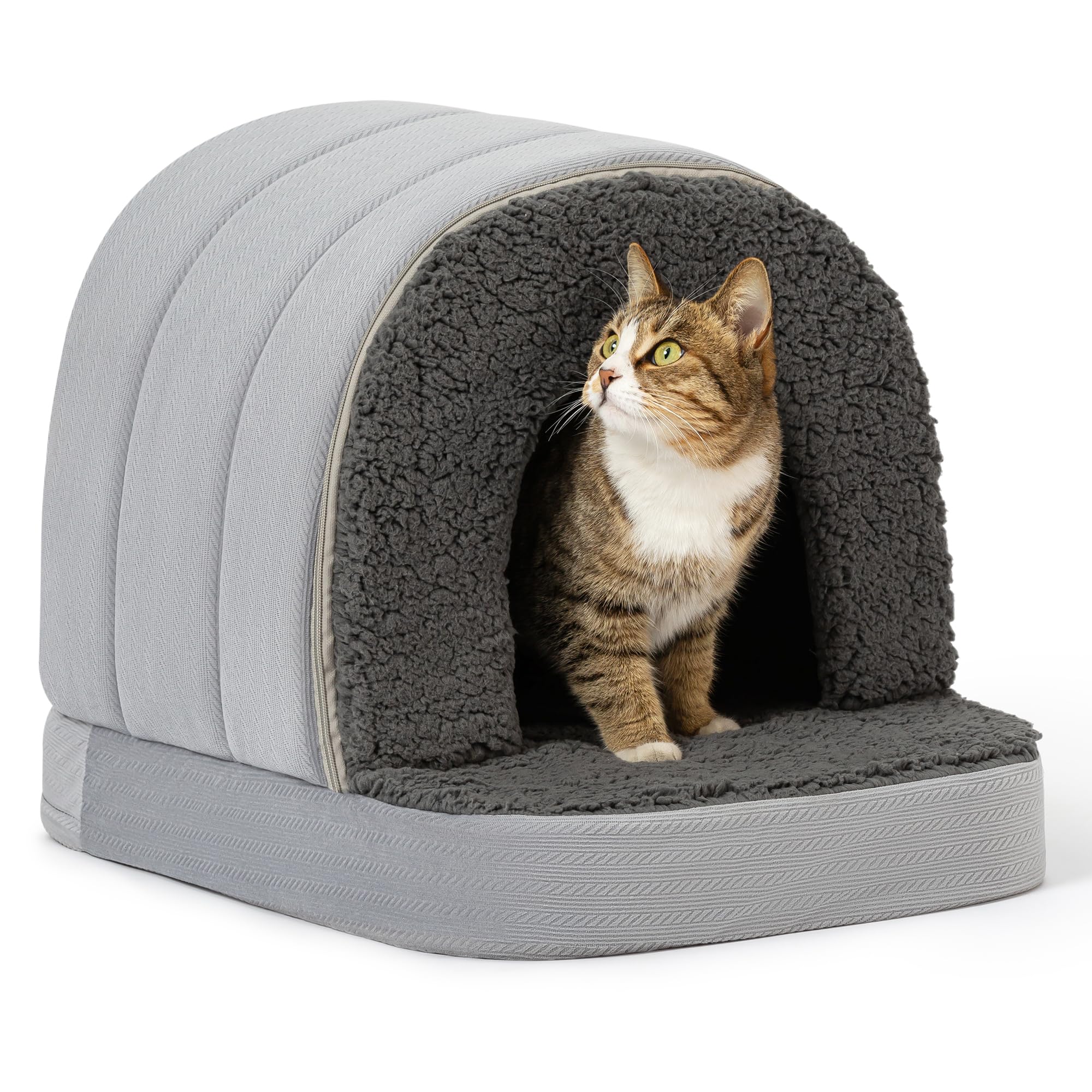 Lit-chien orthopedique Pelzin avec mousse alvéolaire pour soutien articulations