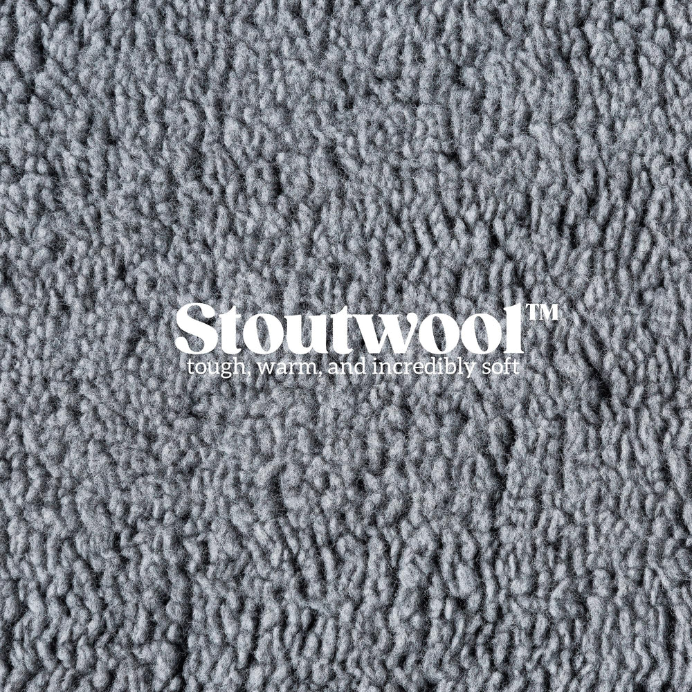 Pelzin Stoutwool gros plan sur texture laine synthétique douce