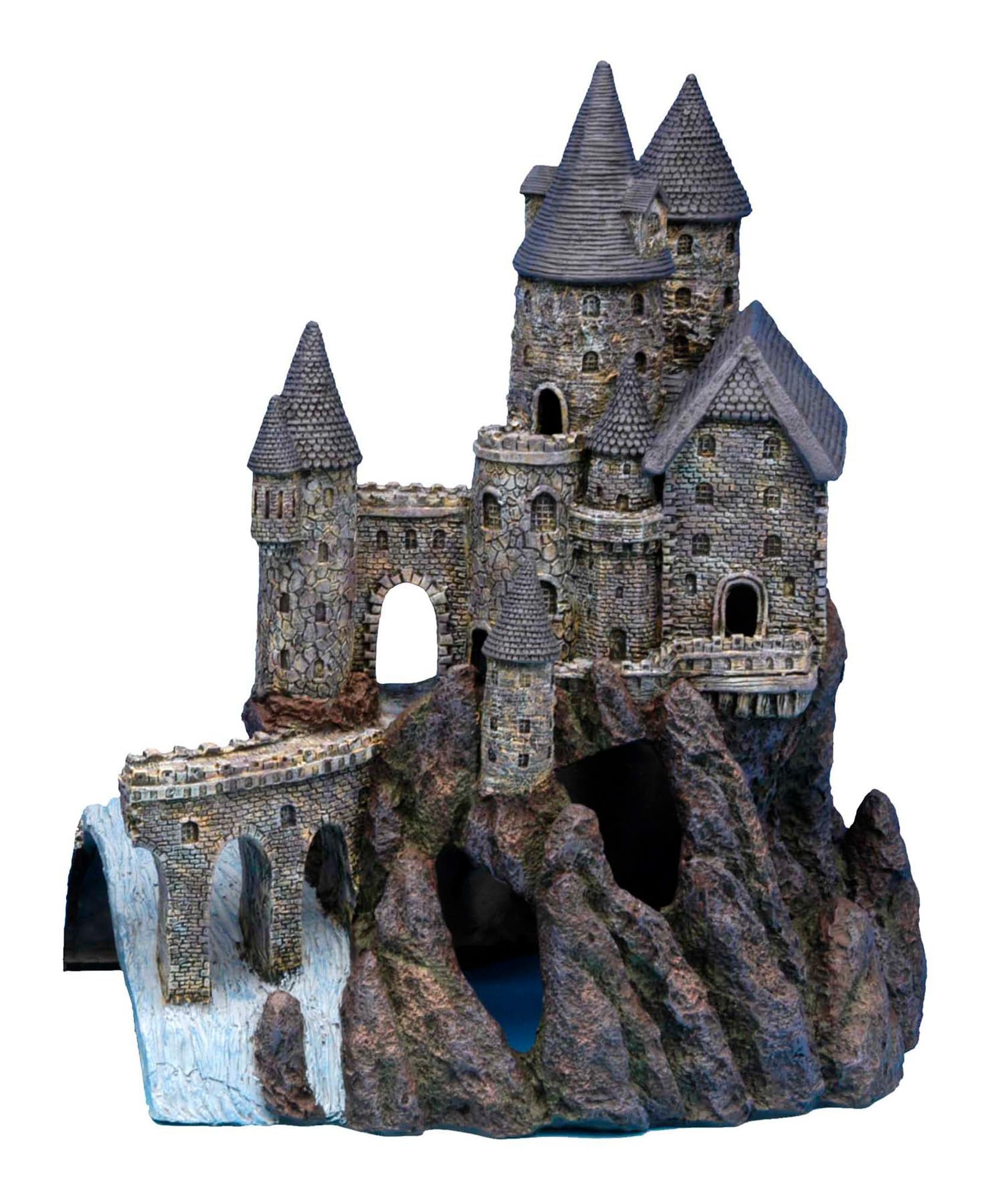 Château sorcier Penn-Plax Partie B, décor central féérique pour aquarium.