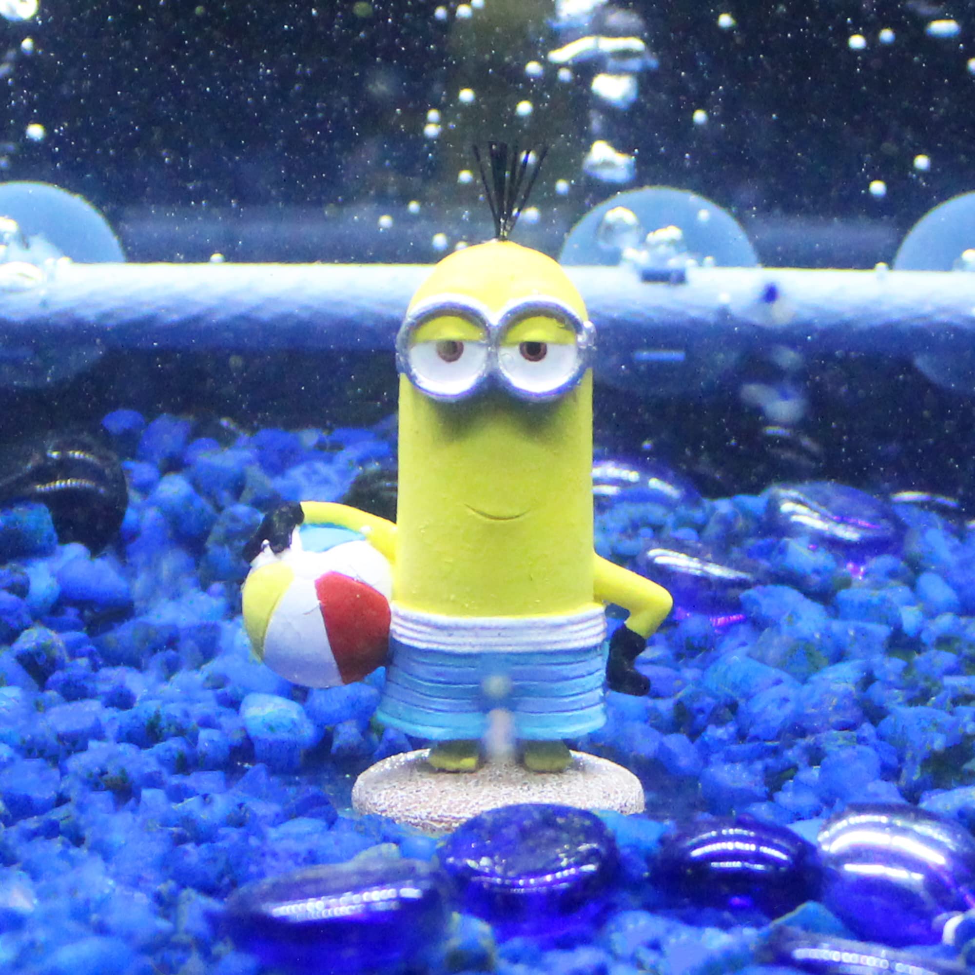 Penn-Plax Stuart: décor minion plage pour bac, attire l’œil.