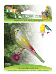 Penn-Plax oiseau-acrylique-jaune-et-vert-attache-cage couleur vive qui stimule l’observation.