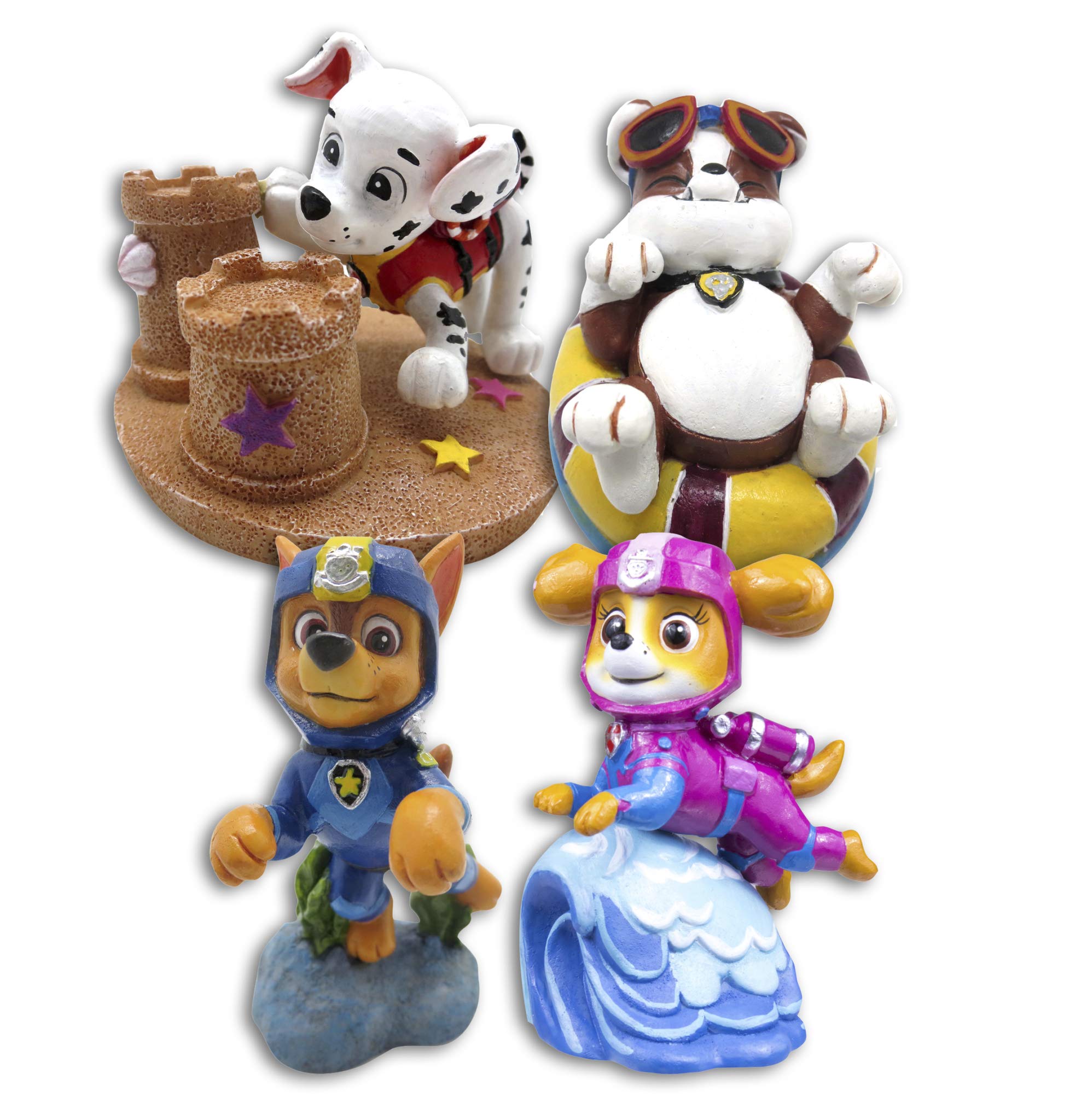 PENN-PLAX Paw Patrol Chase mini, décor sûr pour aquarium d'eau douce et de mer.