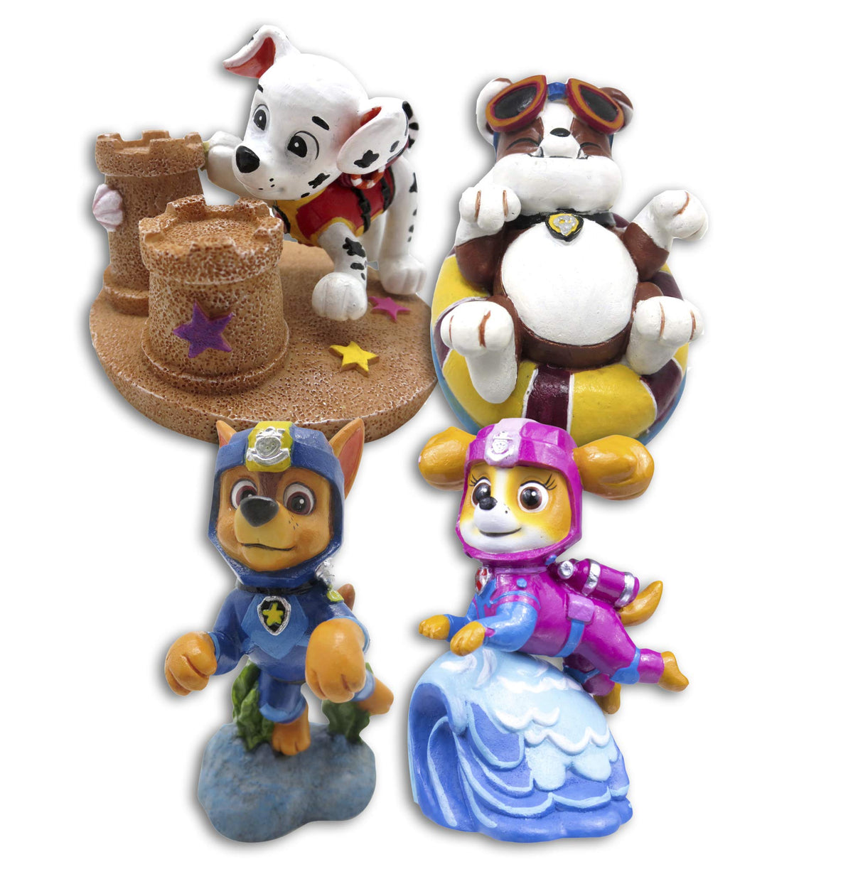 PENN-PLAX Paw Patrol Chase mini, décor sûr pour aquarium d'eau douce et de mer.