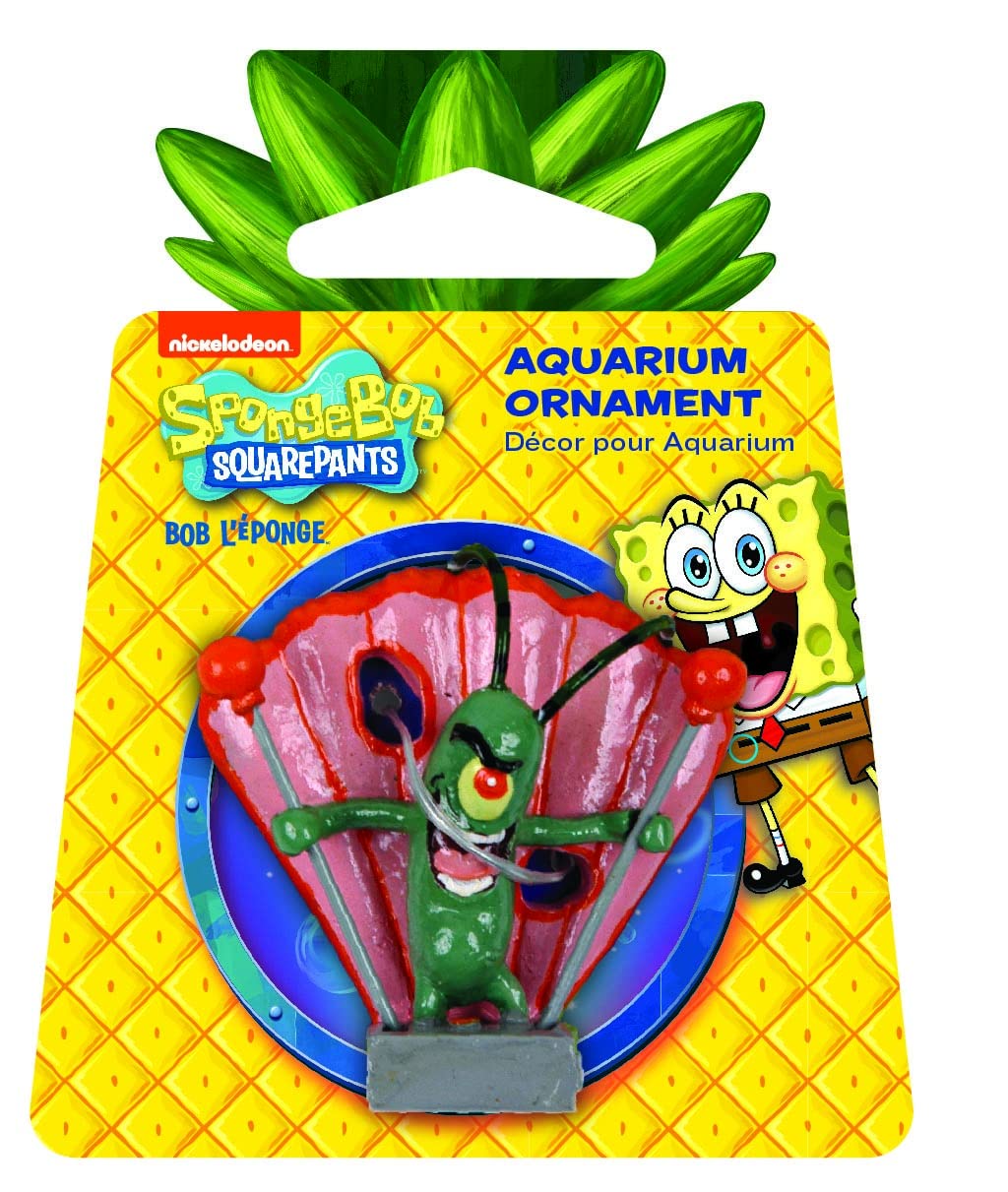 Penn-Plax Plankton mini-ornement aquatique pour décor Bikini Bottom adapté à eau douce et salée.