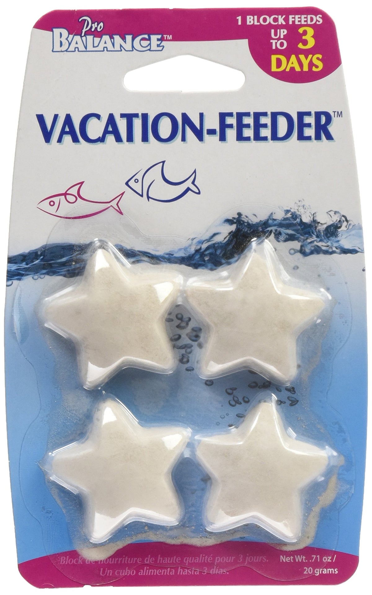 Bloc étoile de mer Penn-Plax Pro Balance nourrissant lentement vos poissons pendant vos vacances.