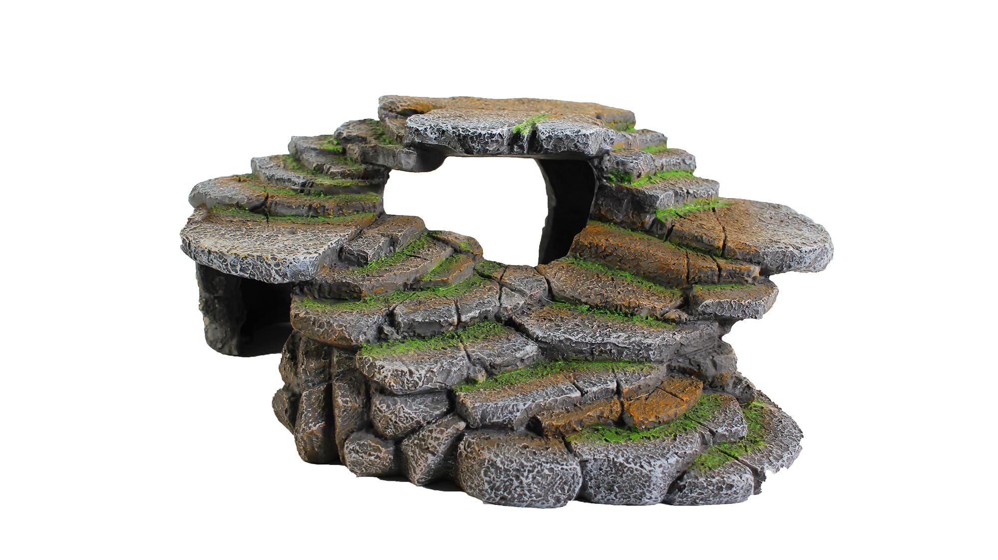 PENN-PLAX Reptology Shale Scape Step Ledge : plateforme pour escalader et se reposer.