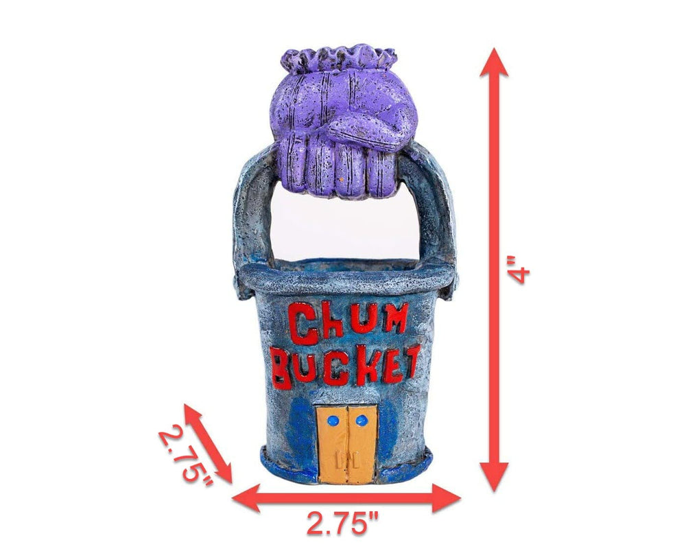 Chum Bucket Penn-Plax, base stable évitant les déplacements lors du nettoyage.