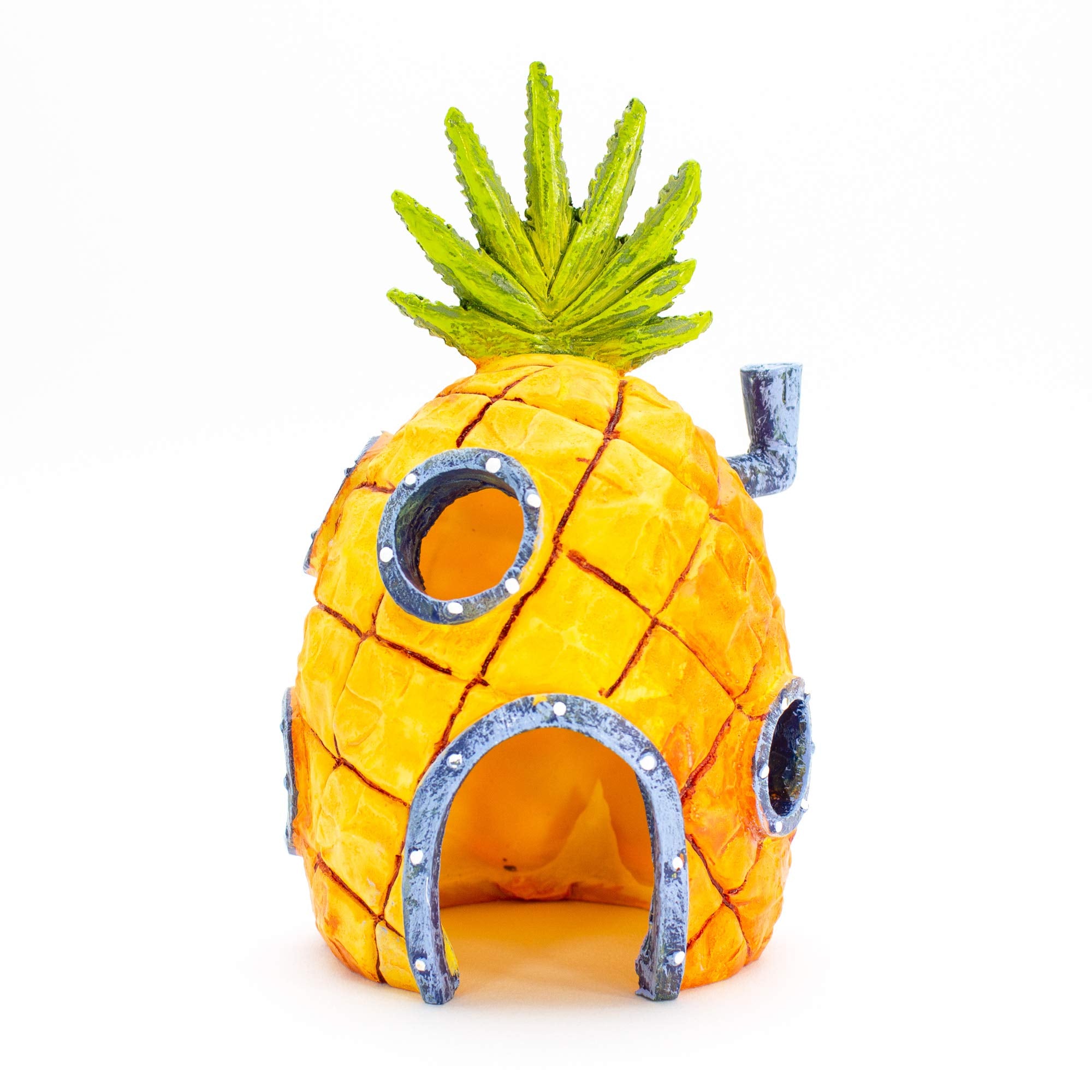 Base solide du décor Penn-Plax Spongebob Maison Ananas pour le maintenir en place.