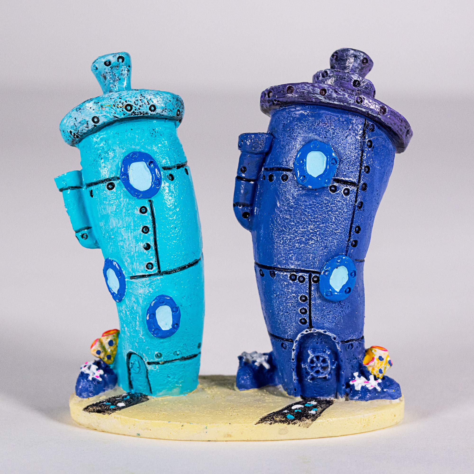 Spongebob en résine durable – décor d’aquarium sûr pour eau douce et eau marine.