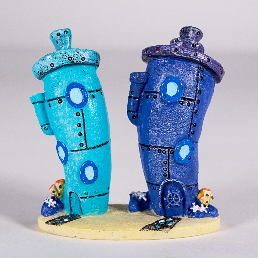 Spongebob en résine durable – décor d’aquarium sûr pour eau douce et eau marine.