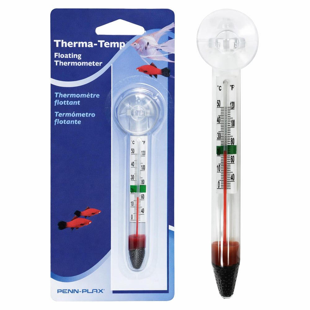 Penn-Plax Therma-Temp thermomètre flottant pour lecture rapide dans l’aquarium.