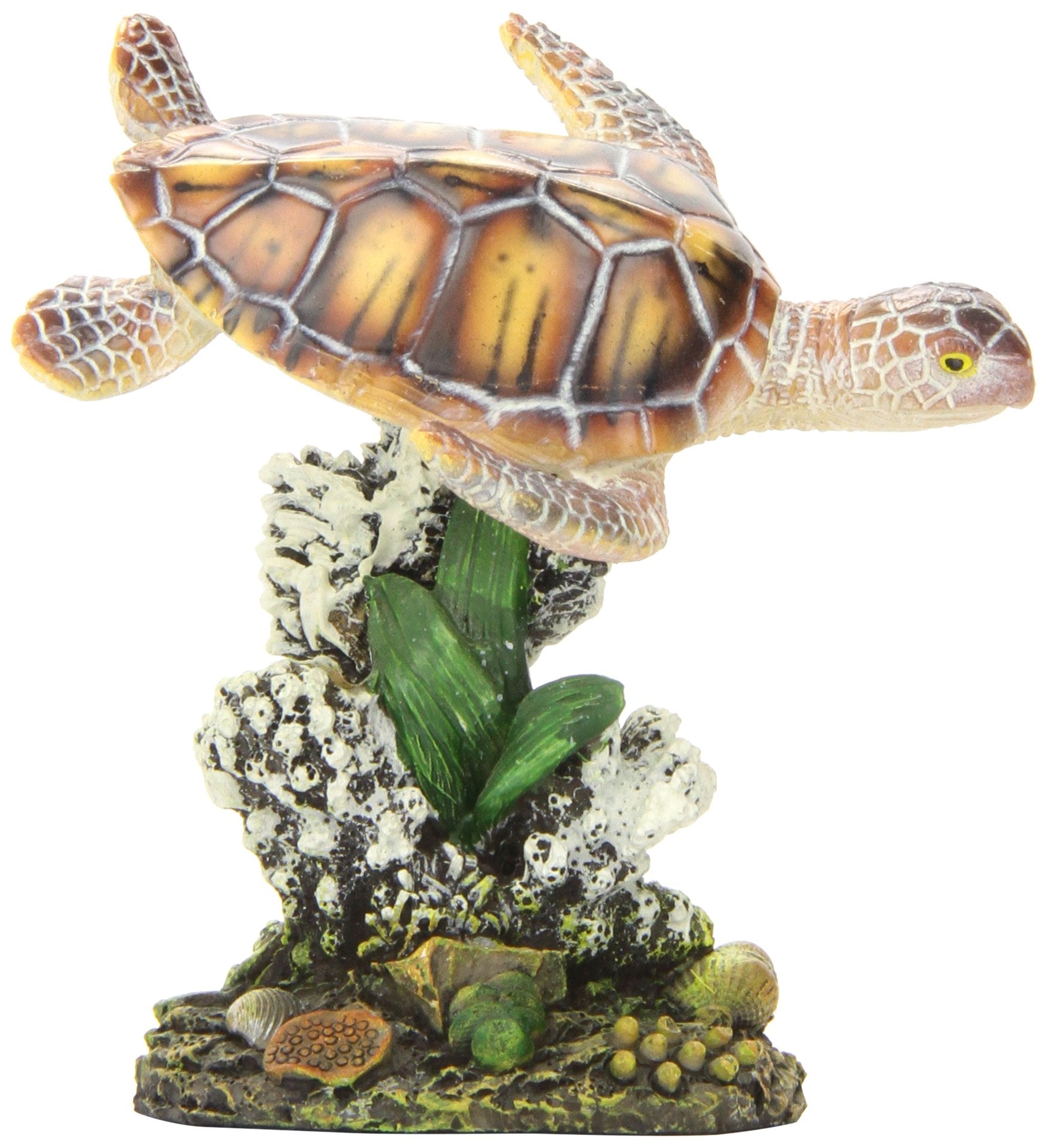 Penn-Plax tortue de mer nageante, décor réaliste pour aquarium, touche naturelle et apaisante.