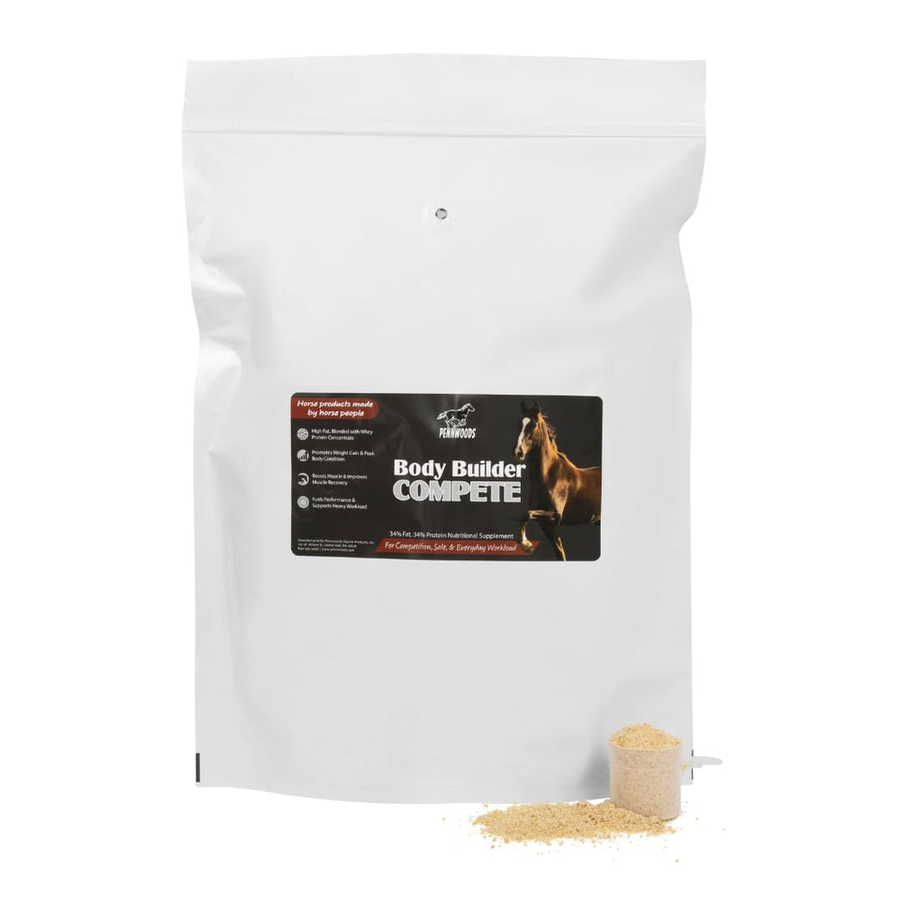 Pennwoods Compete poudre – soutien calorique pour prise de poids chez le cheval.