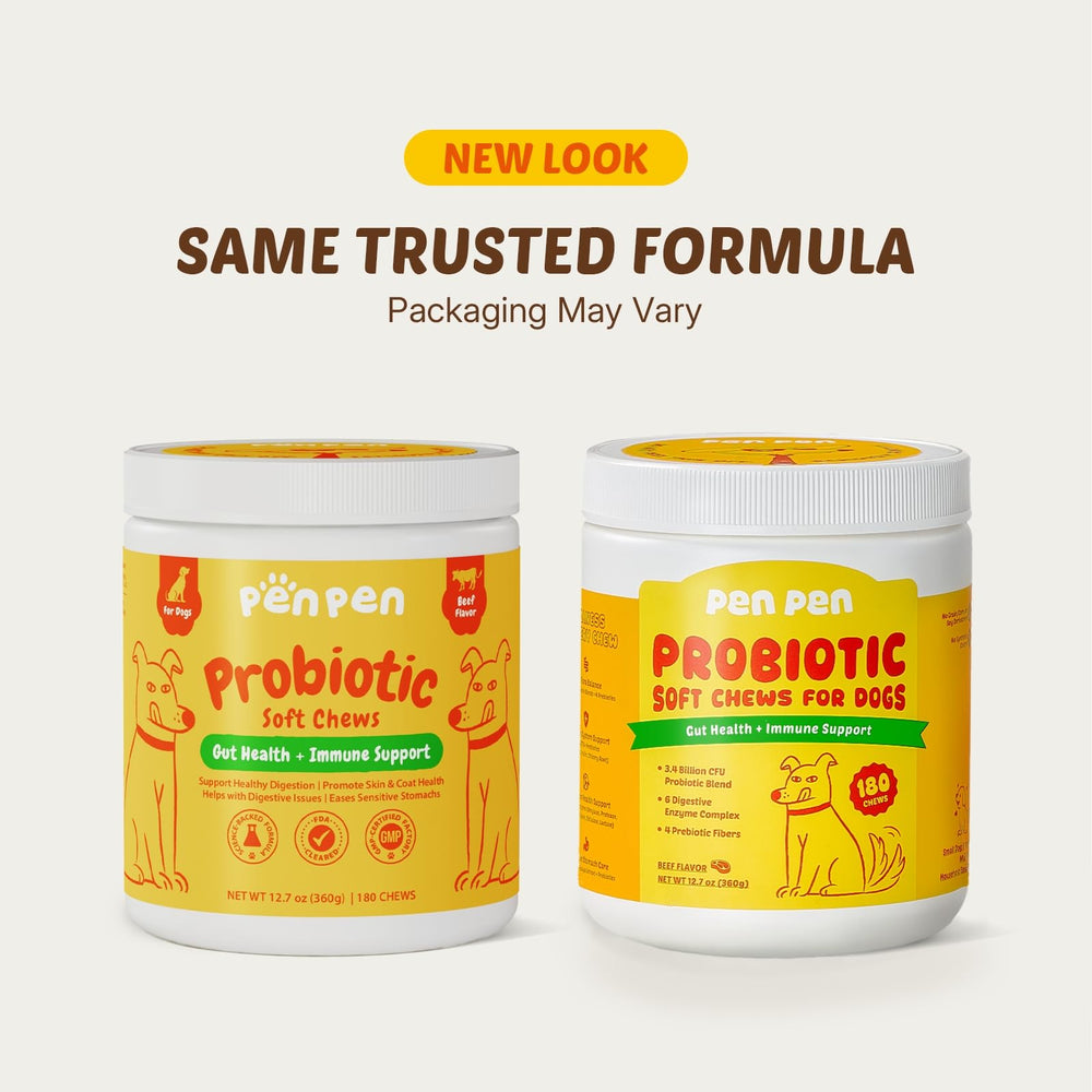 PENPEN Probiotiques chien – gomme-boeuf, aide digestive au quotidien.