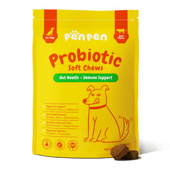 PENPEN Probiotiques pour chiens, friandise au bœuf, soutien digestif potentiel.