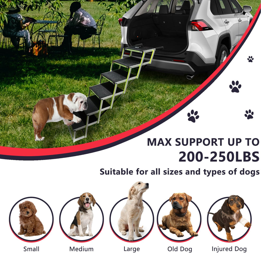 PENSUN escalier chien capacité 250 lb, adapté à toutes les tailles.