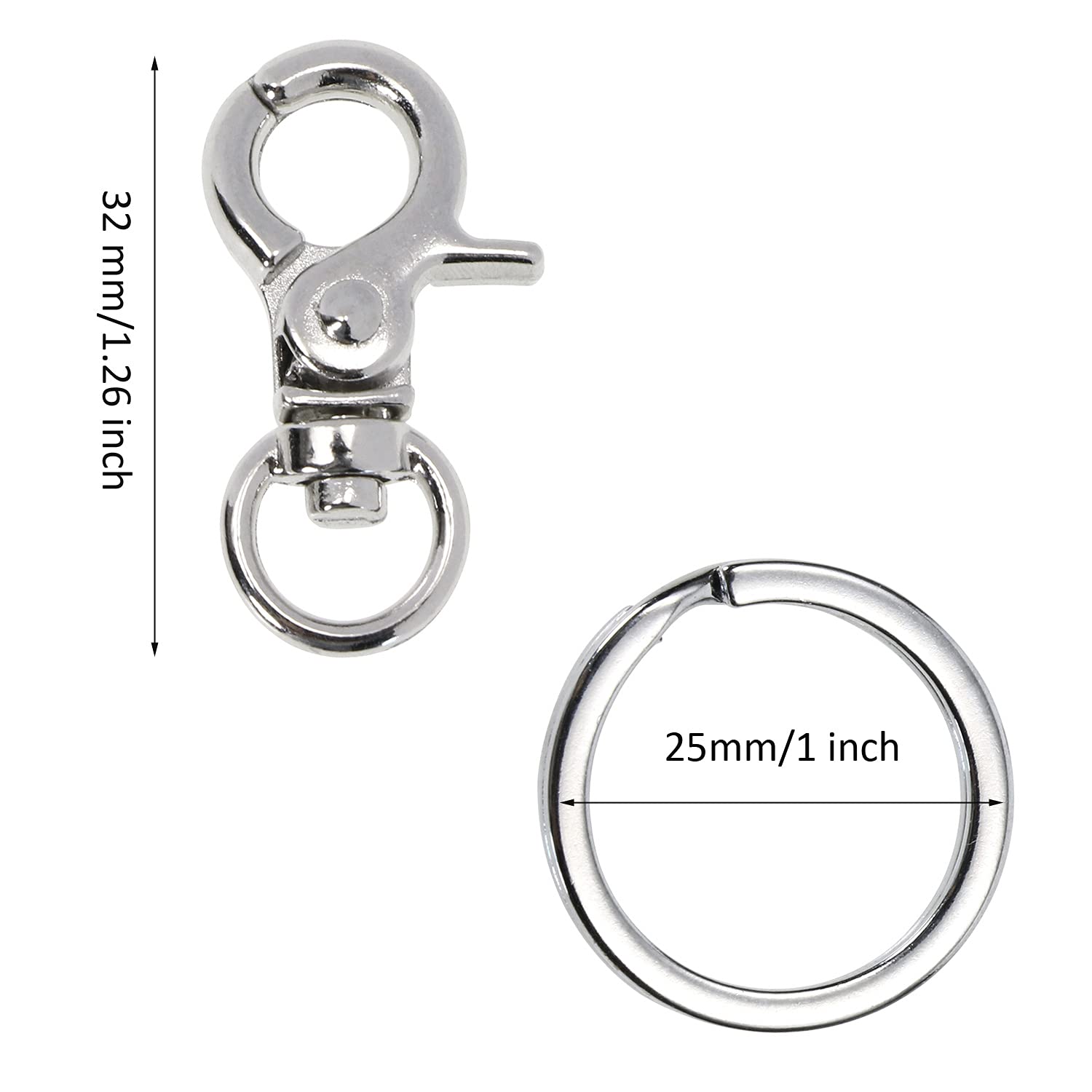 Penta Angel clip identifiant 32mm – s’adapte à la plupart des colliers.