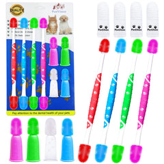 PenVinoo brosse doigt silicone 360°, nettoyage doux des dents du chien
