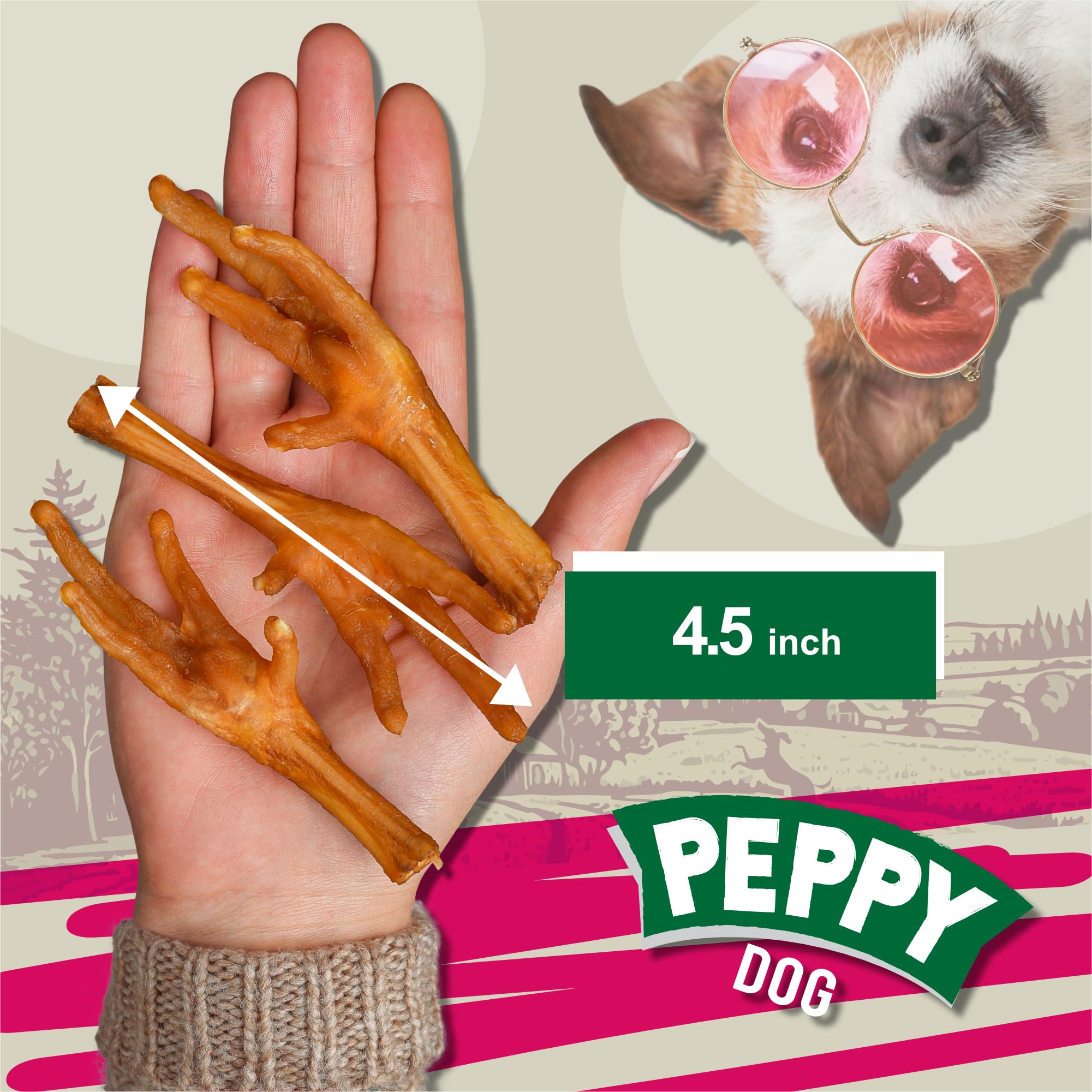 PEPPY DOG – Emballage 50 pièces, pratique pour le complément quotidien
