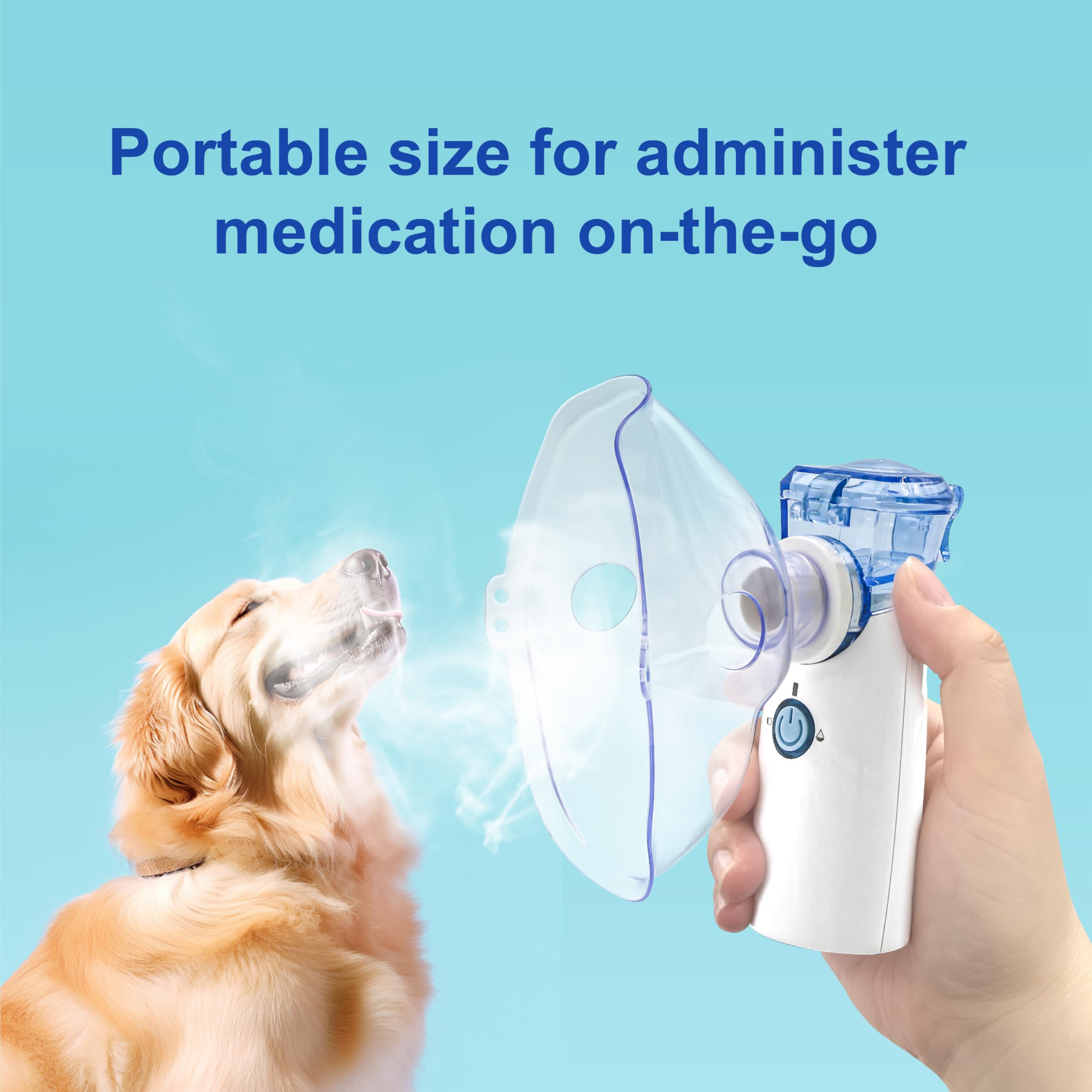 Pepultech nébuliseur portable design rechargeable pour soins à domicile.