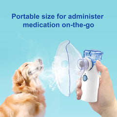 Pepultech nébuliseur portable design rechargeable pour soins à domicile.