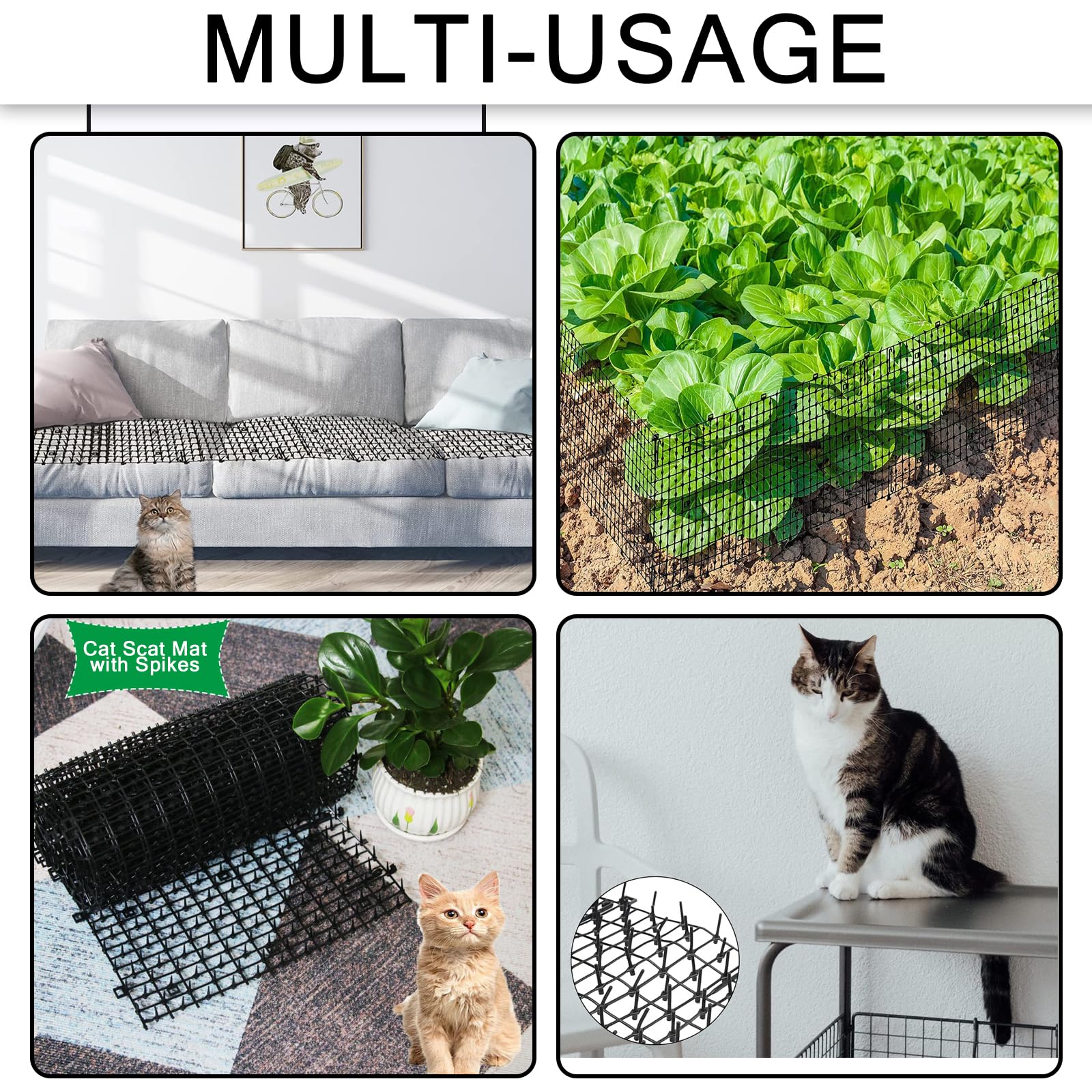 PERFECT LASER tapis dissuasion chat intérieur extérieur utilisation polyvalente.