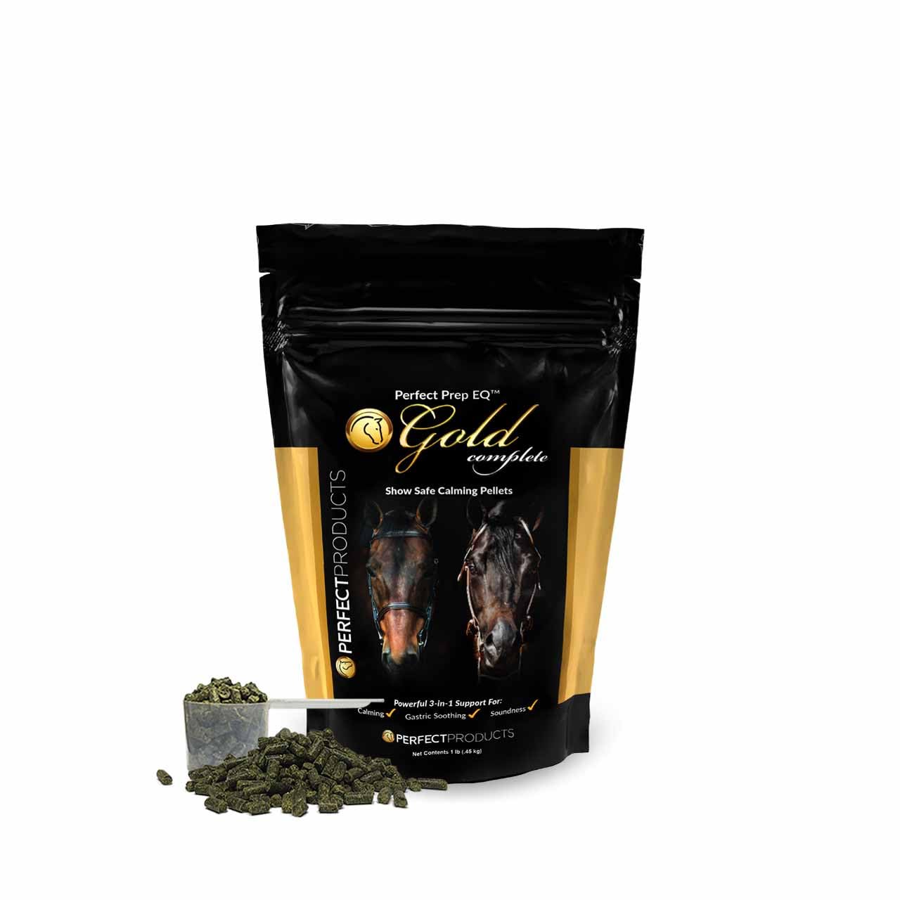 Pellets Perfect Prep EQ Gold sans substances interdites.