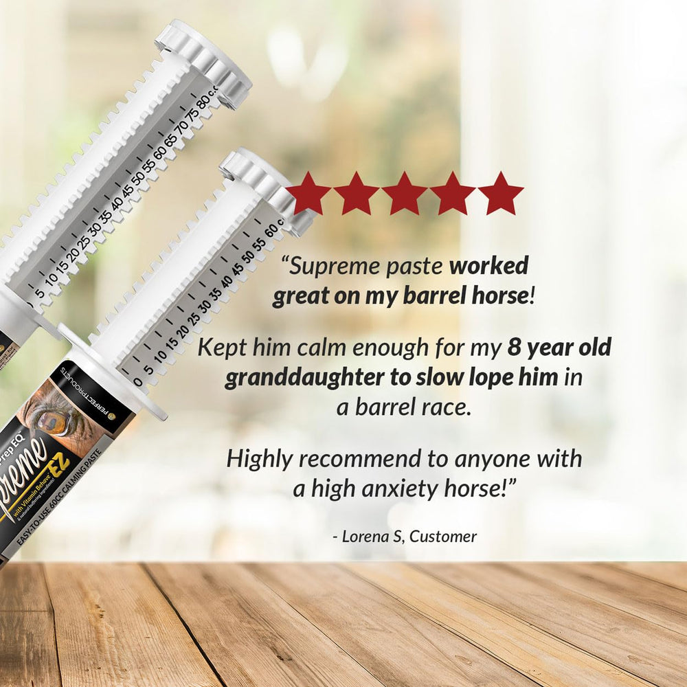 Effet potentiel en environ 1 heure avec Perfect Products EQ Supreme Paste lors d’un événement